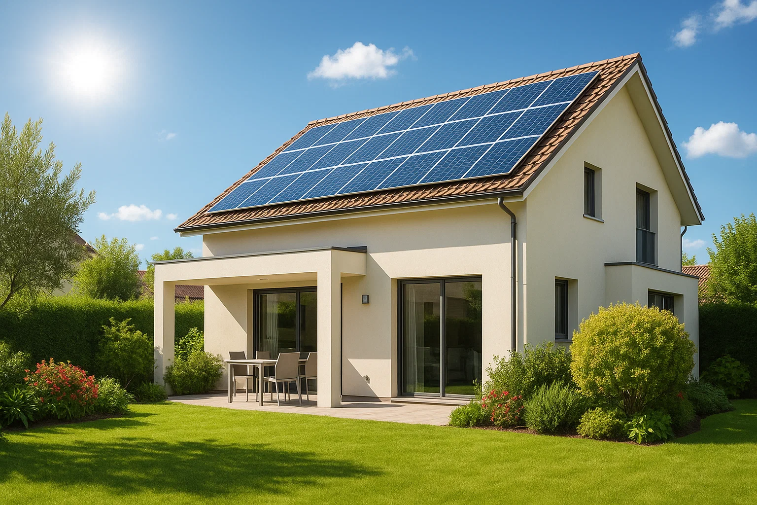 Impianto fotovoltaico su villa a Reggio Emilia – Green Mood Italia
