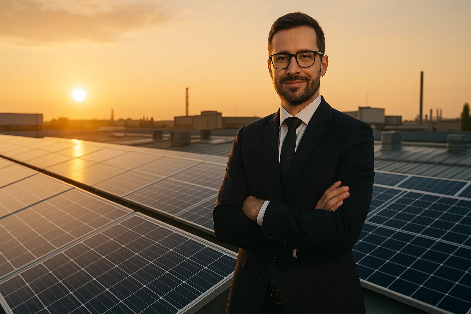 Modern zonne-energiesysteem met hoog rendement
