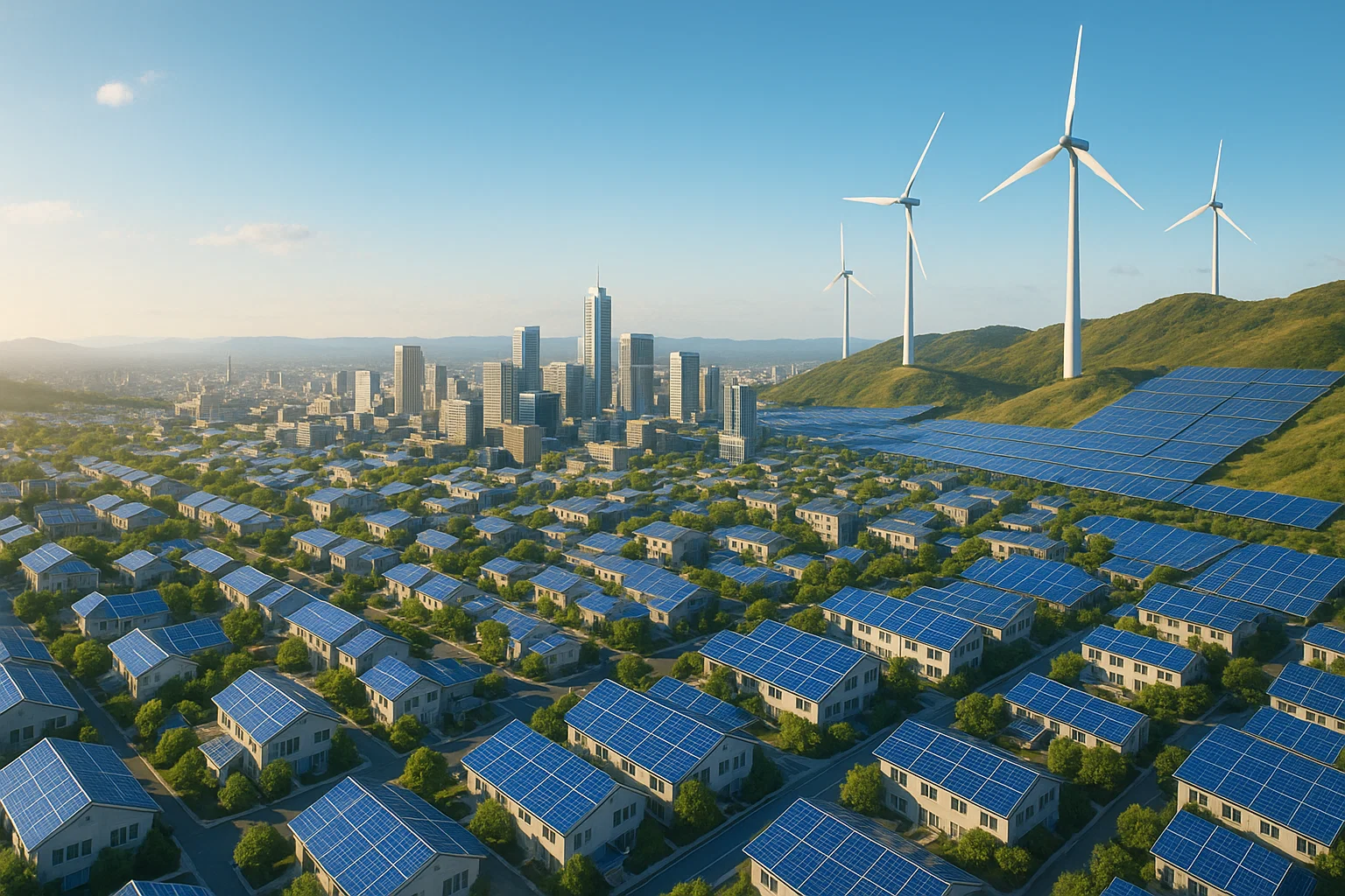Gezin en bedrijf op zonne-energie van Green Mood Italia