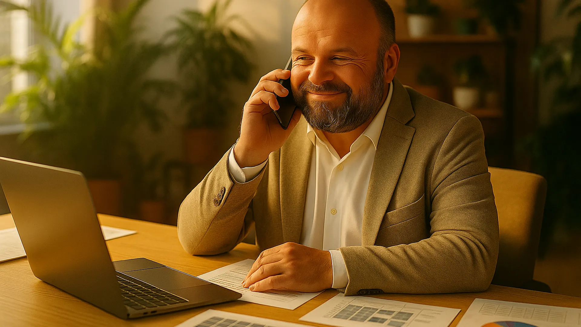 Marco Faia ascolta le esigenze di un Cliente