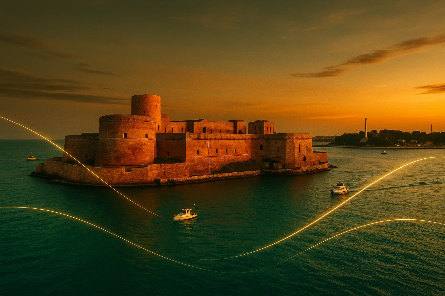 Brindisi panorama mare e porto
