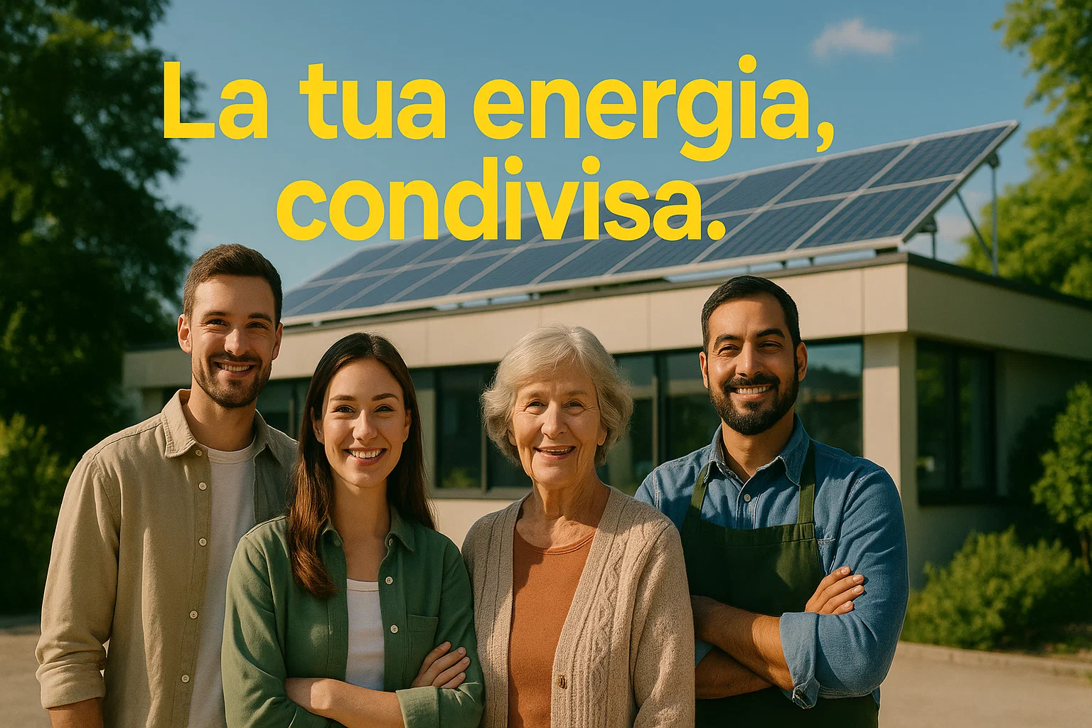 Comunità Energetica Rinnovabile - energia condivisa tra famiglie e imprese