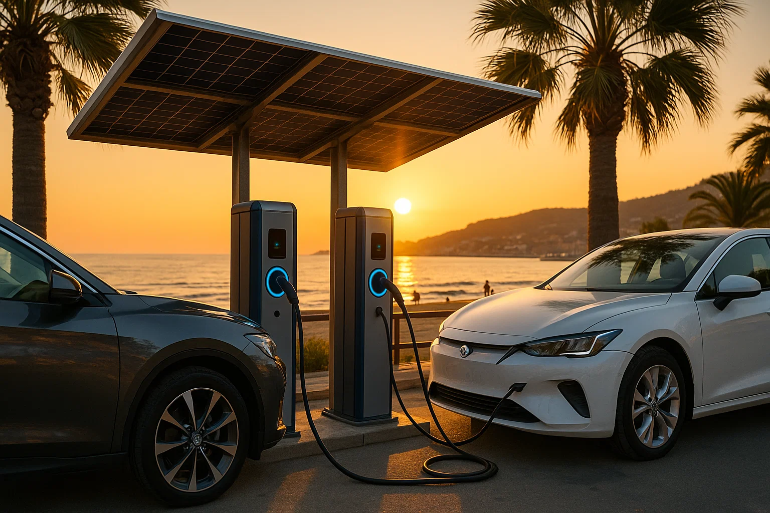 Colonnine di ricarica elettrica alimentate da fotovoltaico sul lungomare di Imperia – mobilità green