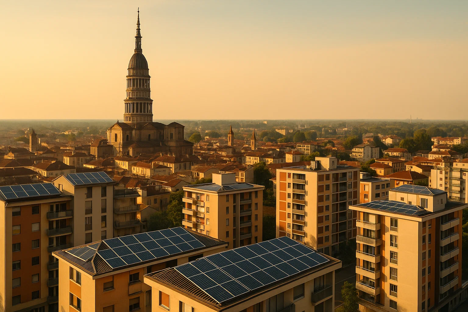 Impianto fotovoltaico a Novara – Green Mood Italia