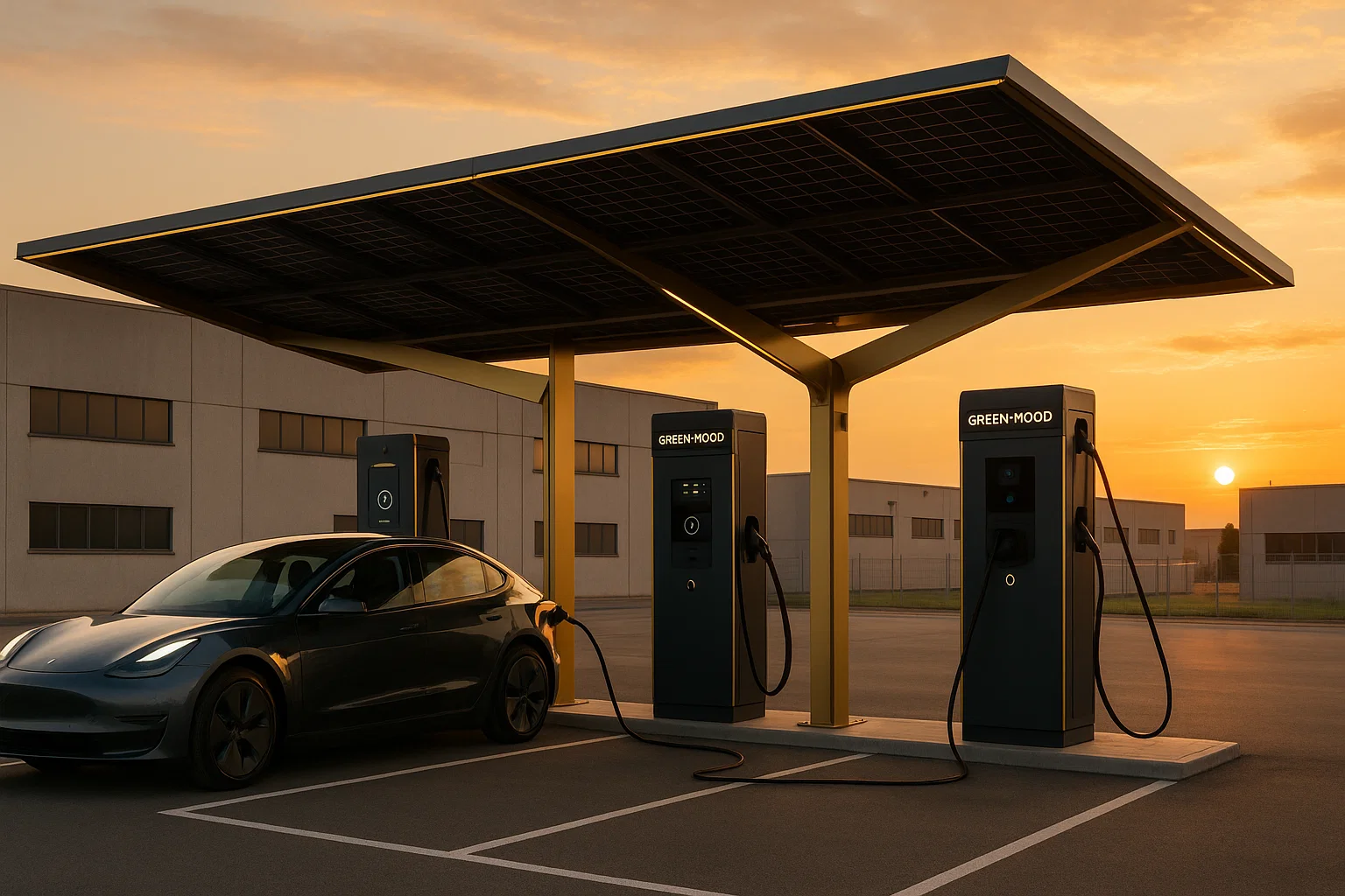 Colonnine di ricarica fotovoltaiche installate a Reggio Emilia – Green Mood Italia