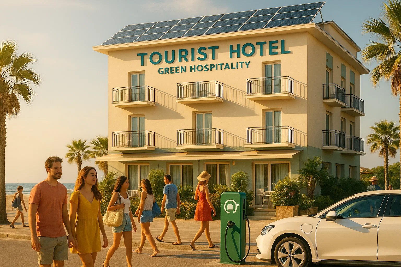 Colonnine di ricarica elettrica fotovoltaiche a Rimini – Green Mood Italia