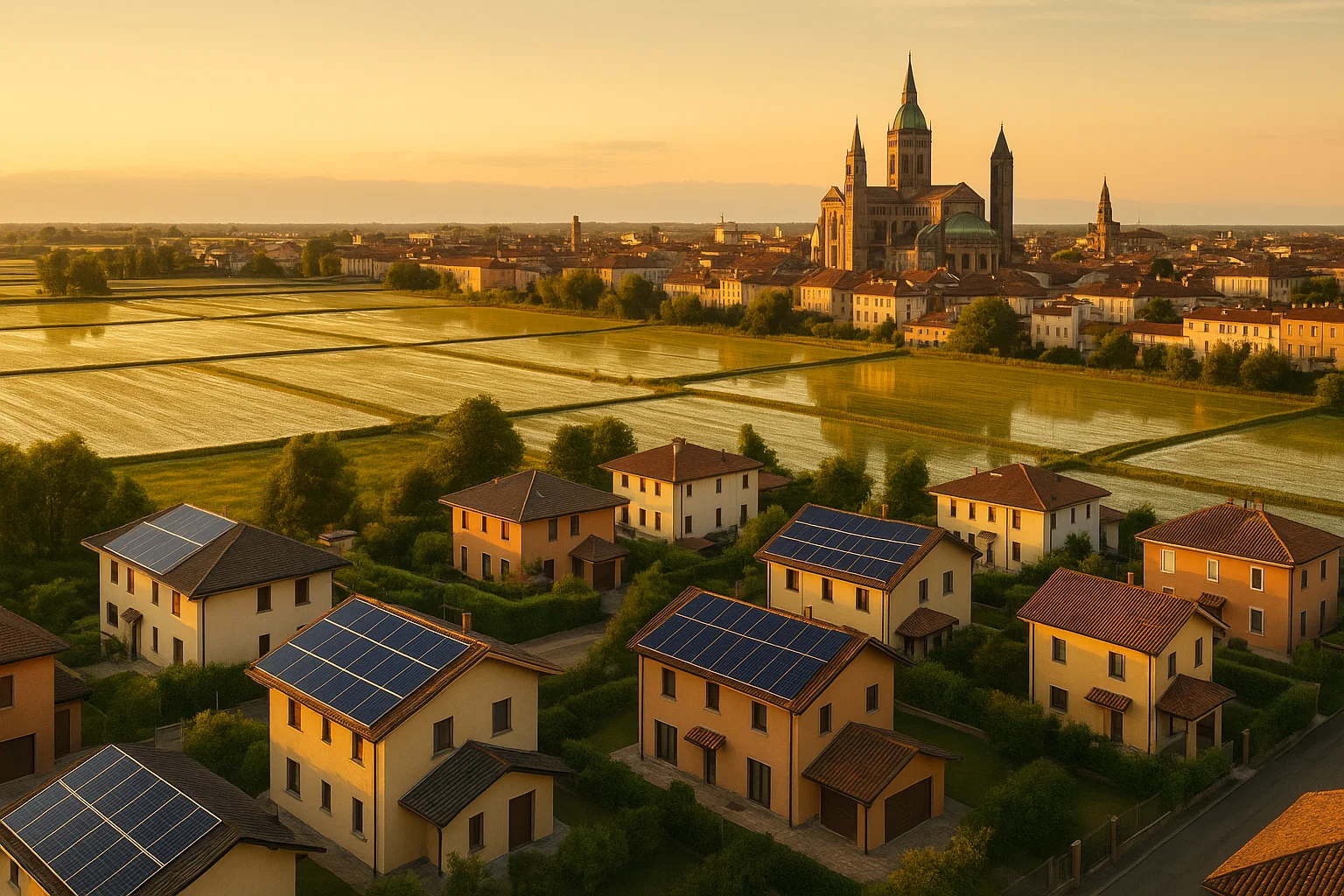 Impianto fotovoltaico a Vercelli con Green Mood Italia