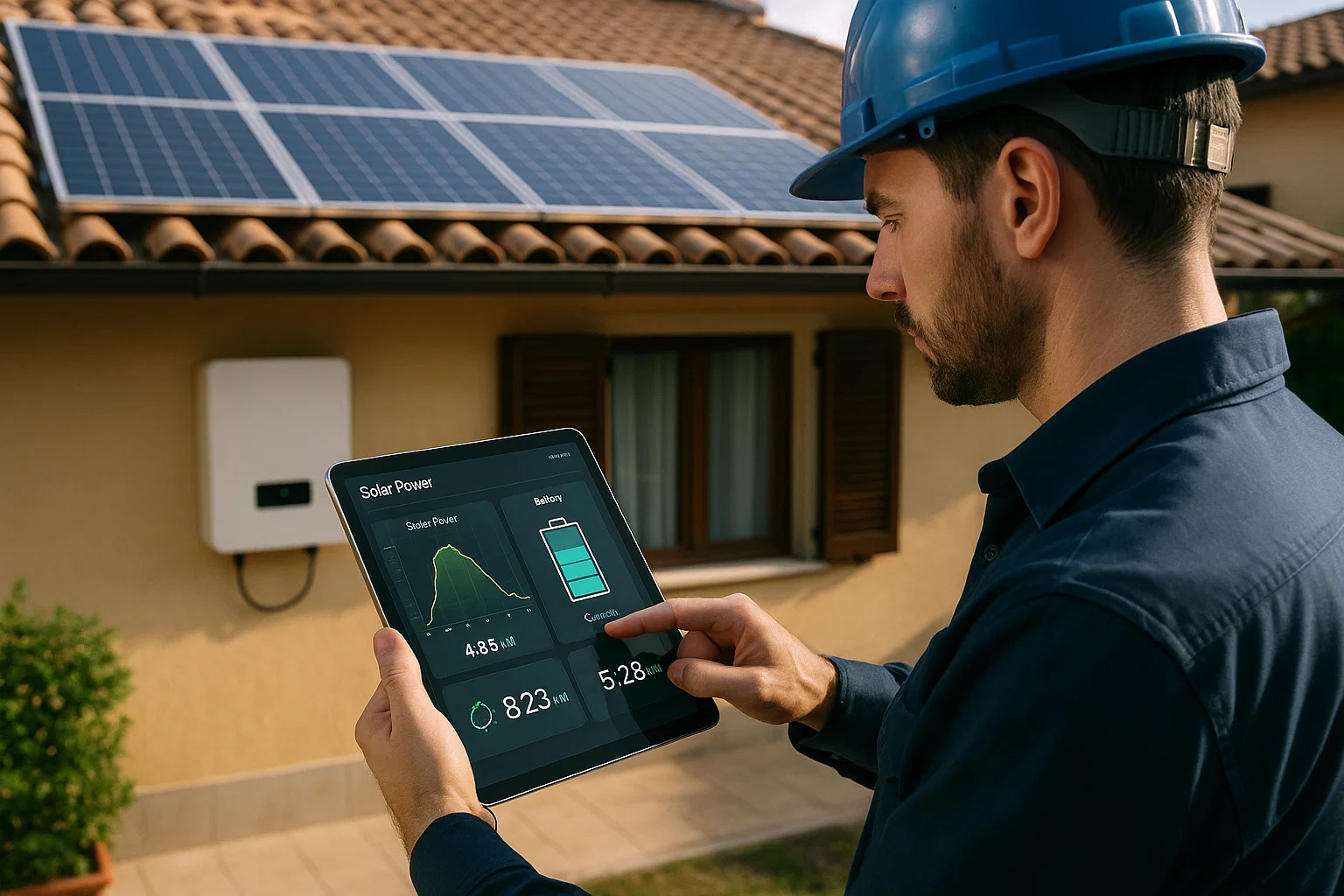 محاكاة PVGIS لنظام شمسي في إيطاليا