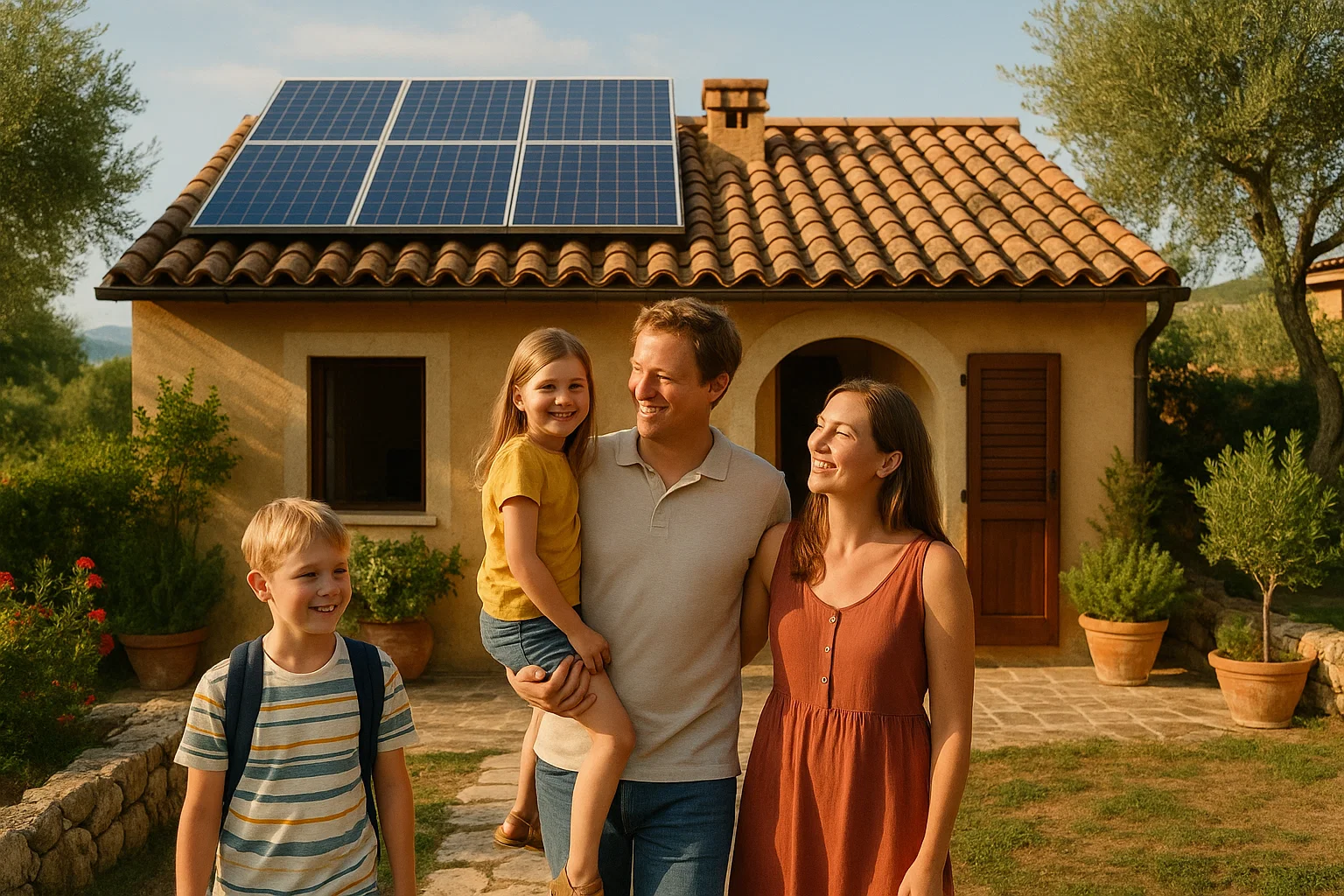 Photovoltaik Installation auf Ferienhaus Italien – Green Mood Italia