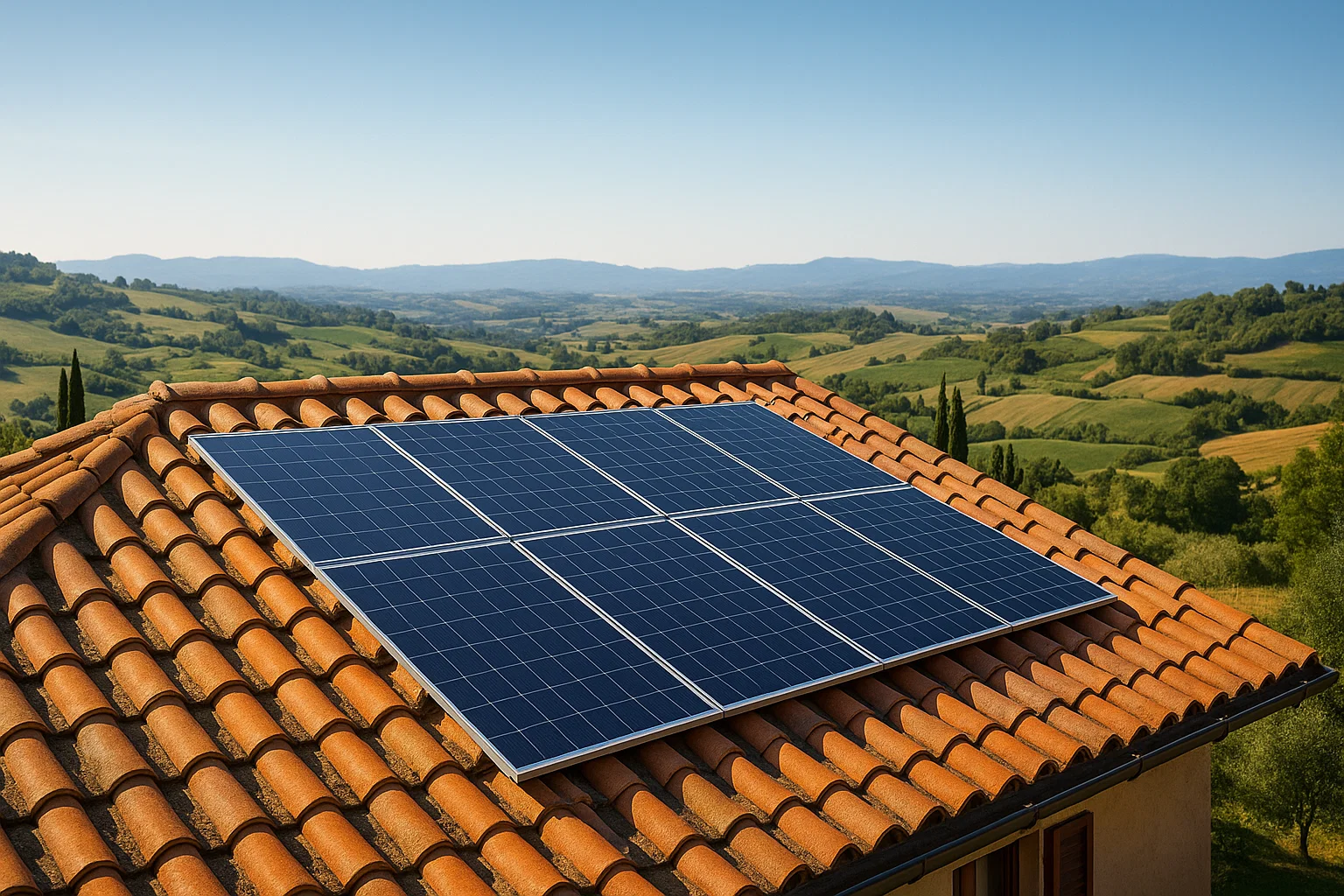 Производство солнечной энергии на крышах в Италии