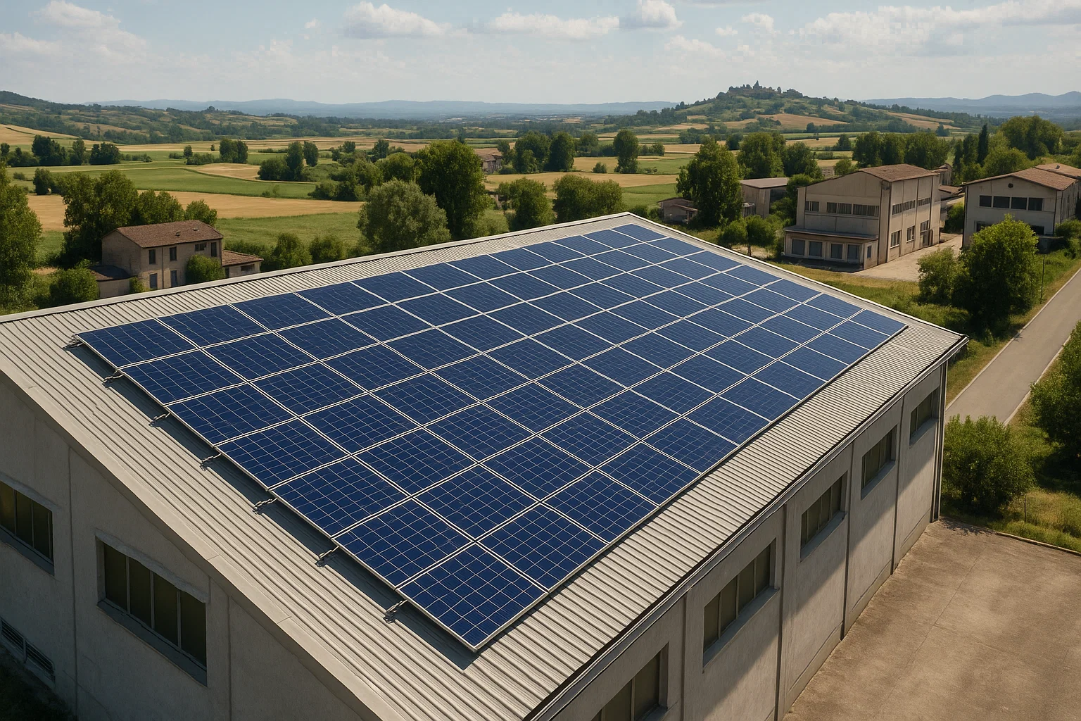 Solaranlage hoher Wirkungsgrad Italien