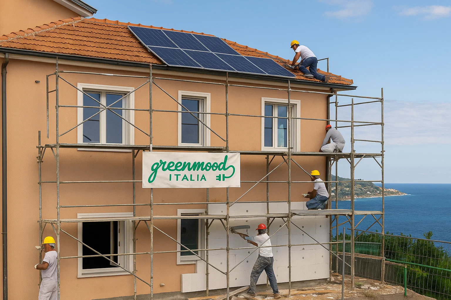 Installazione impianto fotovoltaico e isolamento a Savona - Green Mood Italia