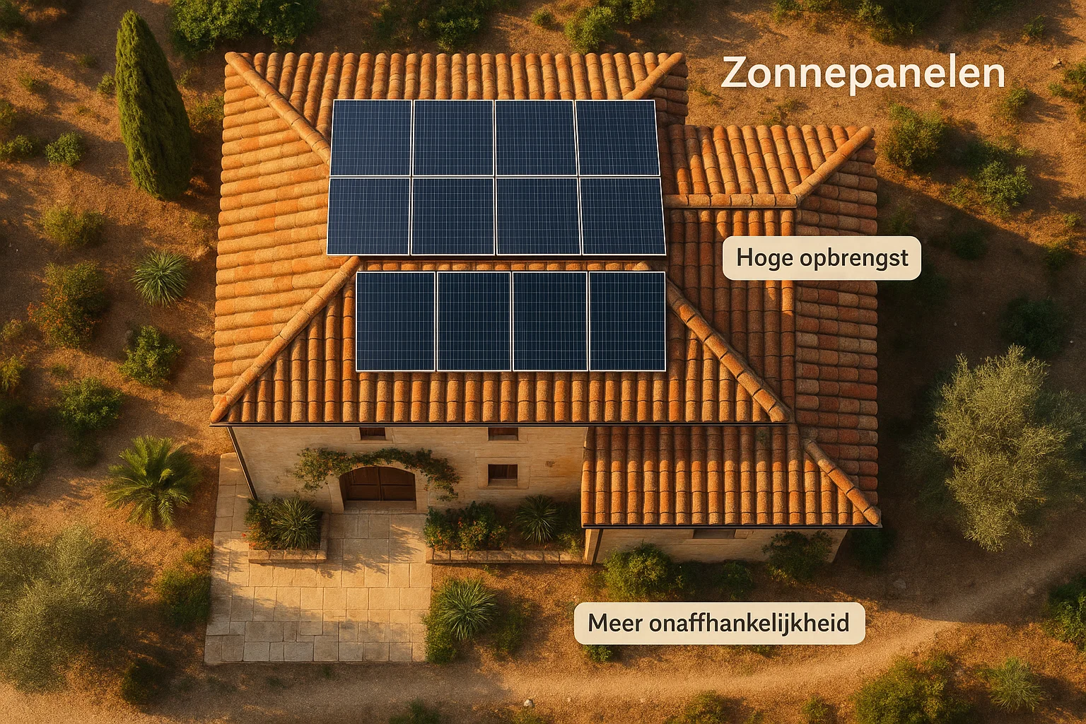 Zonnepanelen en renovatieproject Italië