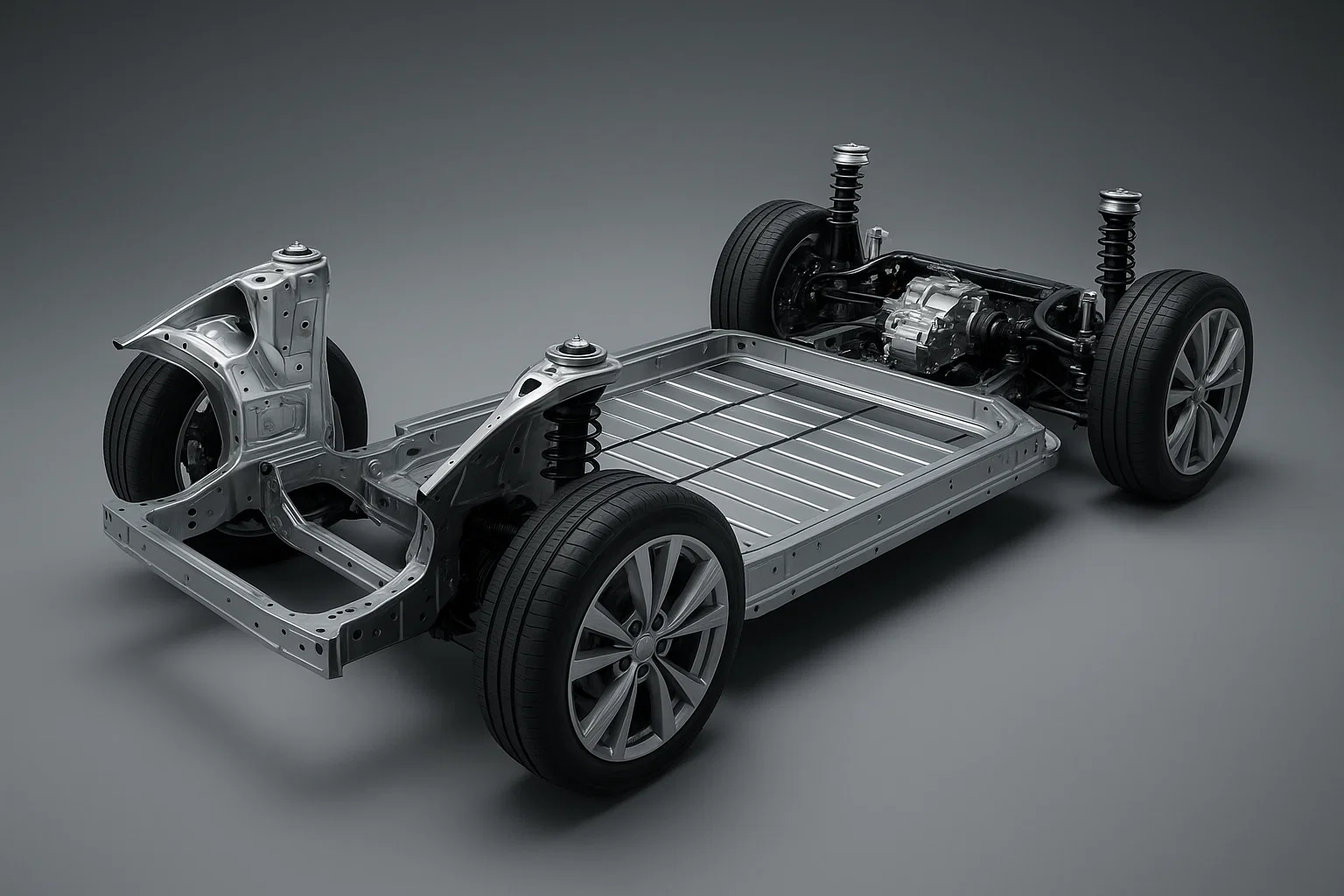 Telaio con batteria strutturale