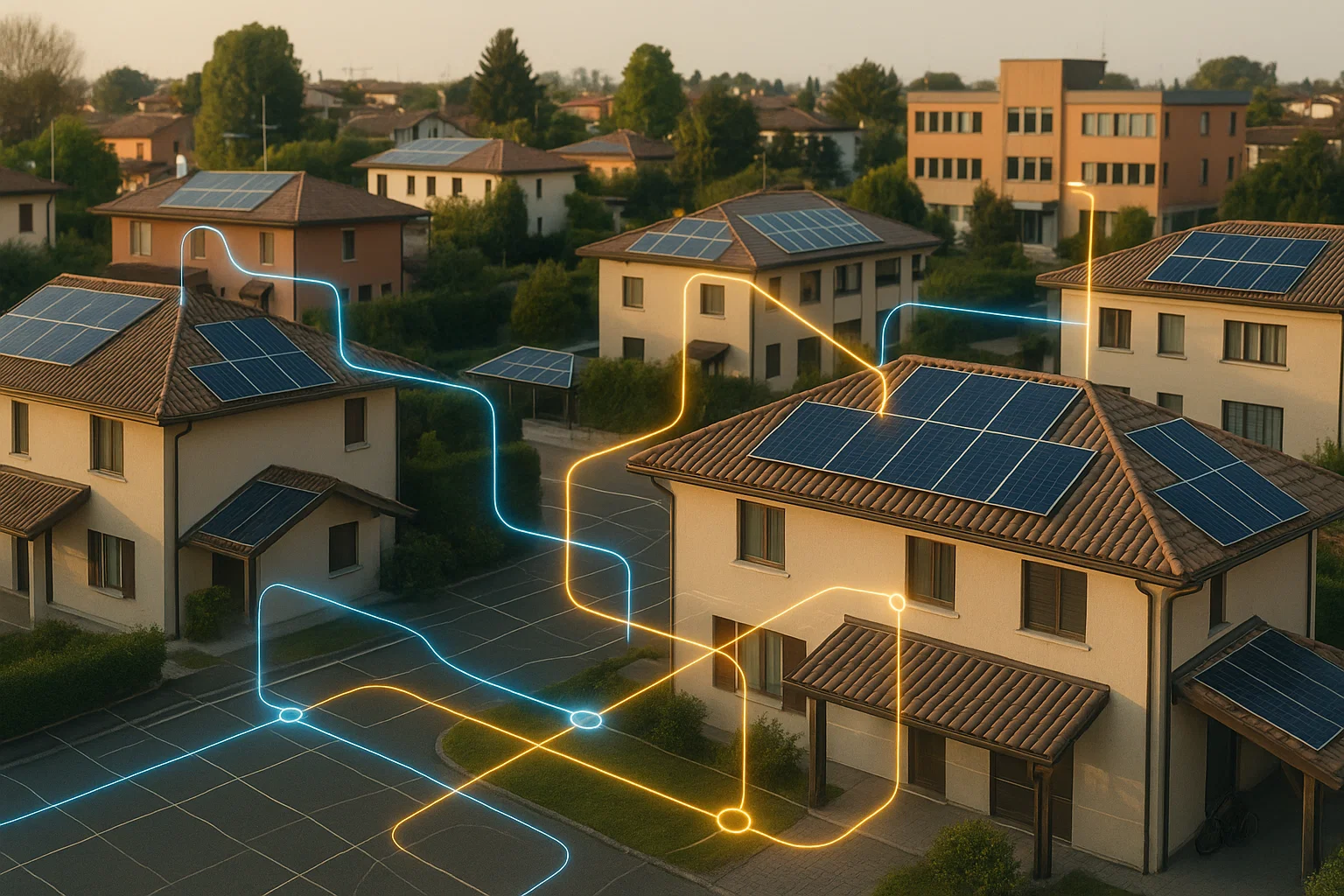 Flussi energetici condivisi in una CER italiana