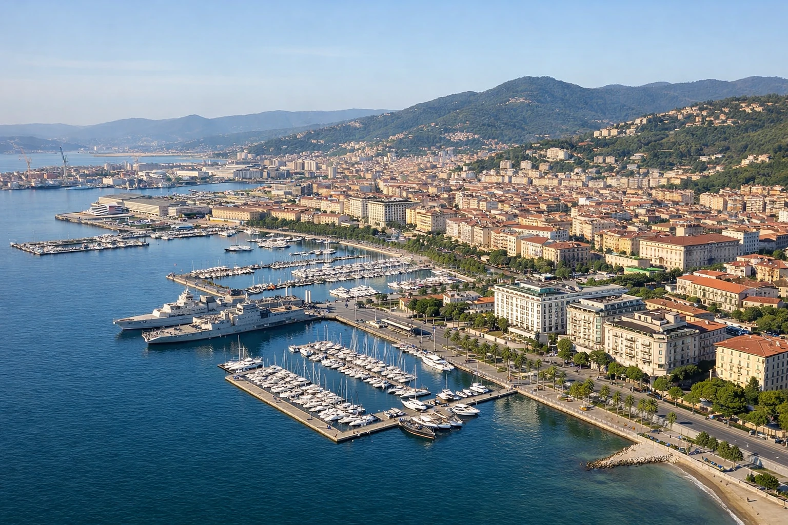 Vista aerea di La Spezia – Conto Termico 3.0 Alberghi