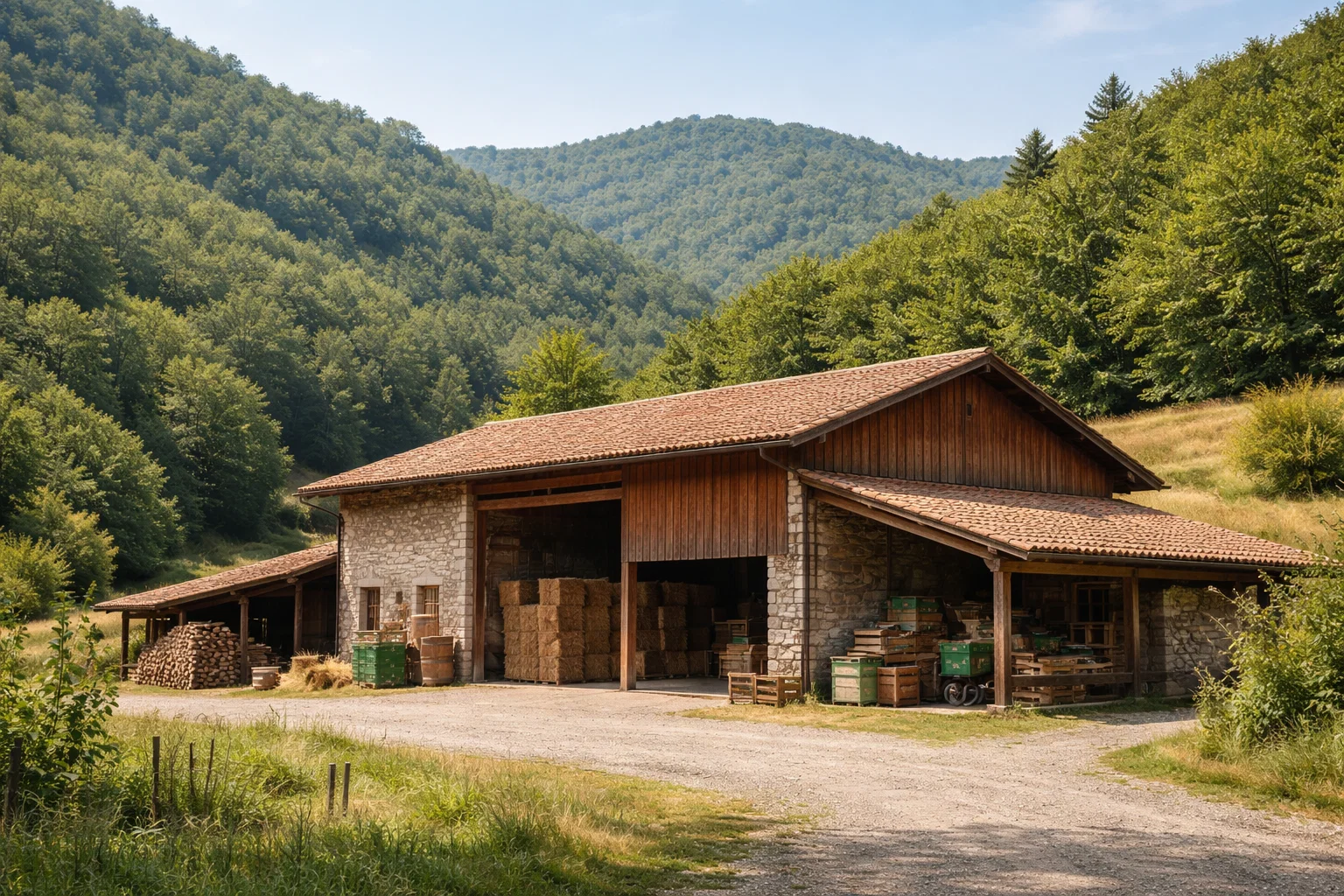 Edificio agricolo nella zona di Sassello con tetto idoneo all’installazione di un impianto fotovoltaico PNRR