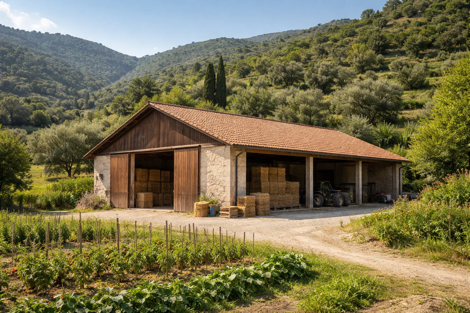 Edificio agricolo a Spotorno con tetto idoneo al fotovoltaico agricolo PNRR