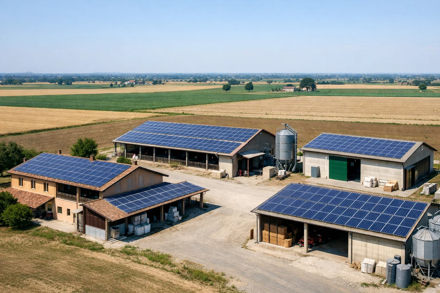 Impianto fotovoltaico agricolo su tetto in Emilia-Romagna con potenza superiore a 20 kW