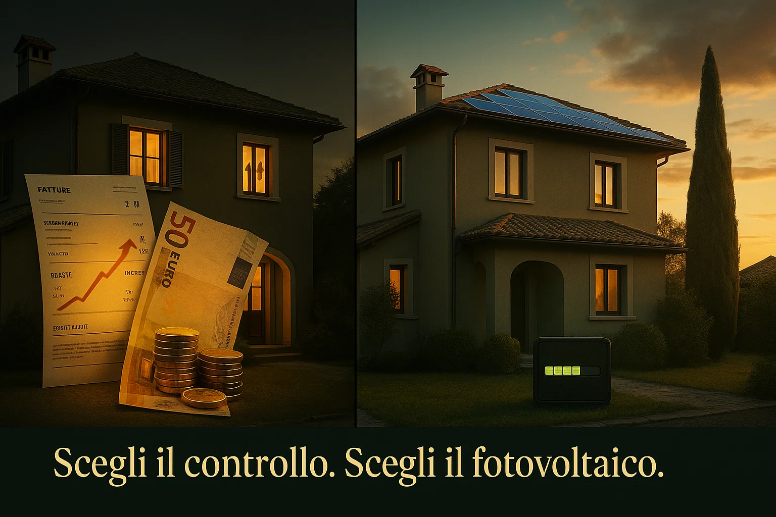 Risparmio ottenibile con impianto fotovoltaico