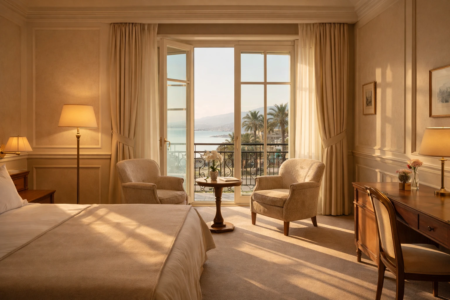 Comfort ambientale e benessere in una camera d’albergo a Sanremo