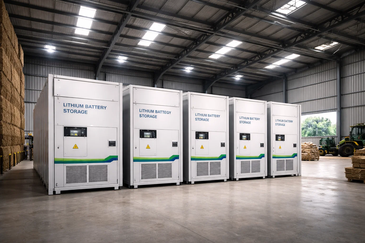 Sistema di accumulo industriale per impianto fotovoltaico in azienda agricola