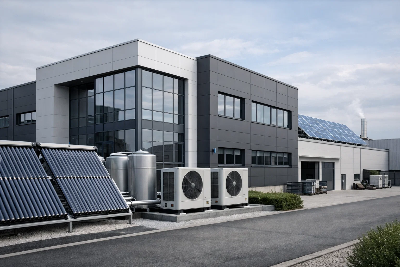 Edificio pubblico e struttura aziendale coinvolti in interventi energetici