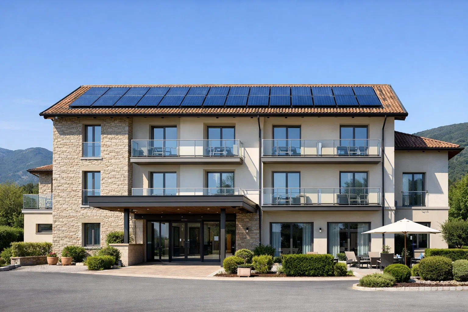 Pompa di calore e impianto termico installati in un edificio esistente