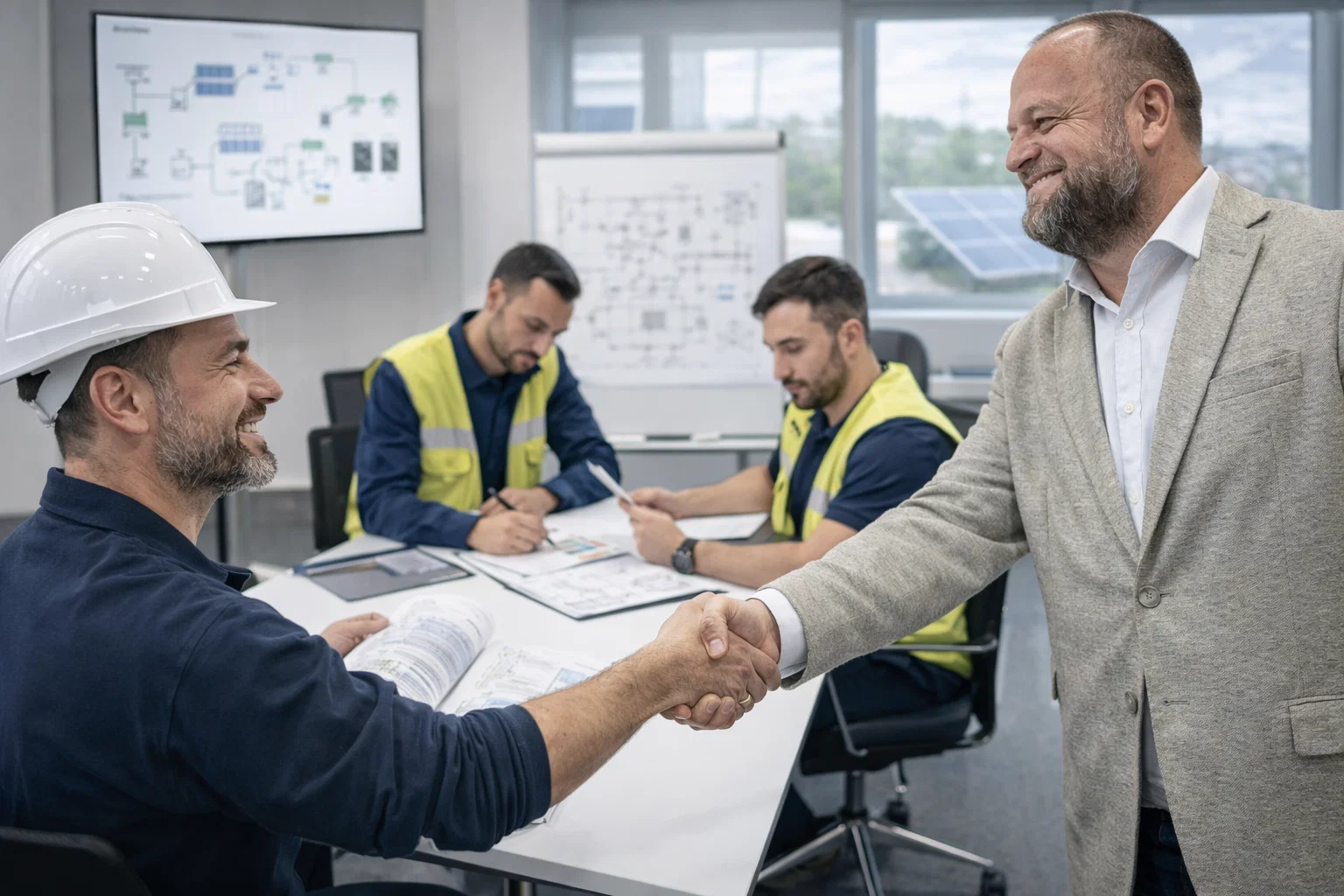 Marco Faia durante una sessione di formazione tecnica per installatori
