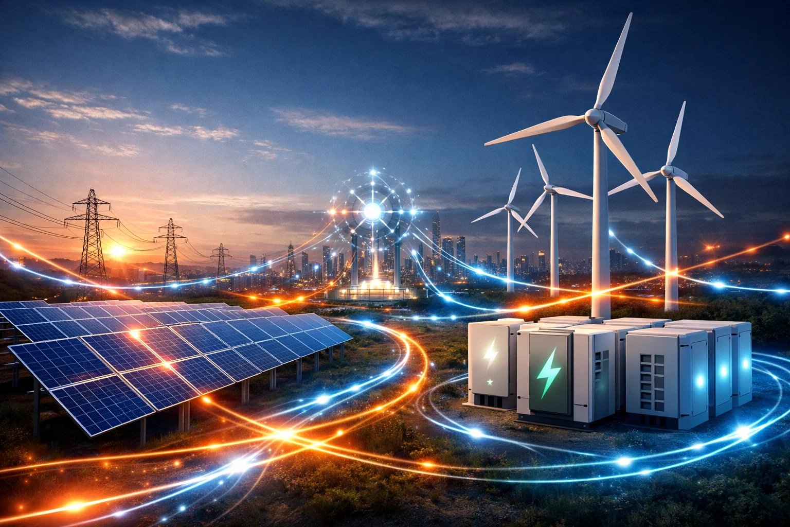 Rete elettrica del futuro con accumulo e rinnovabili