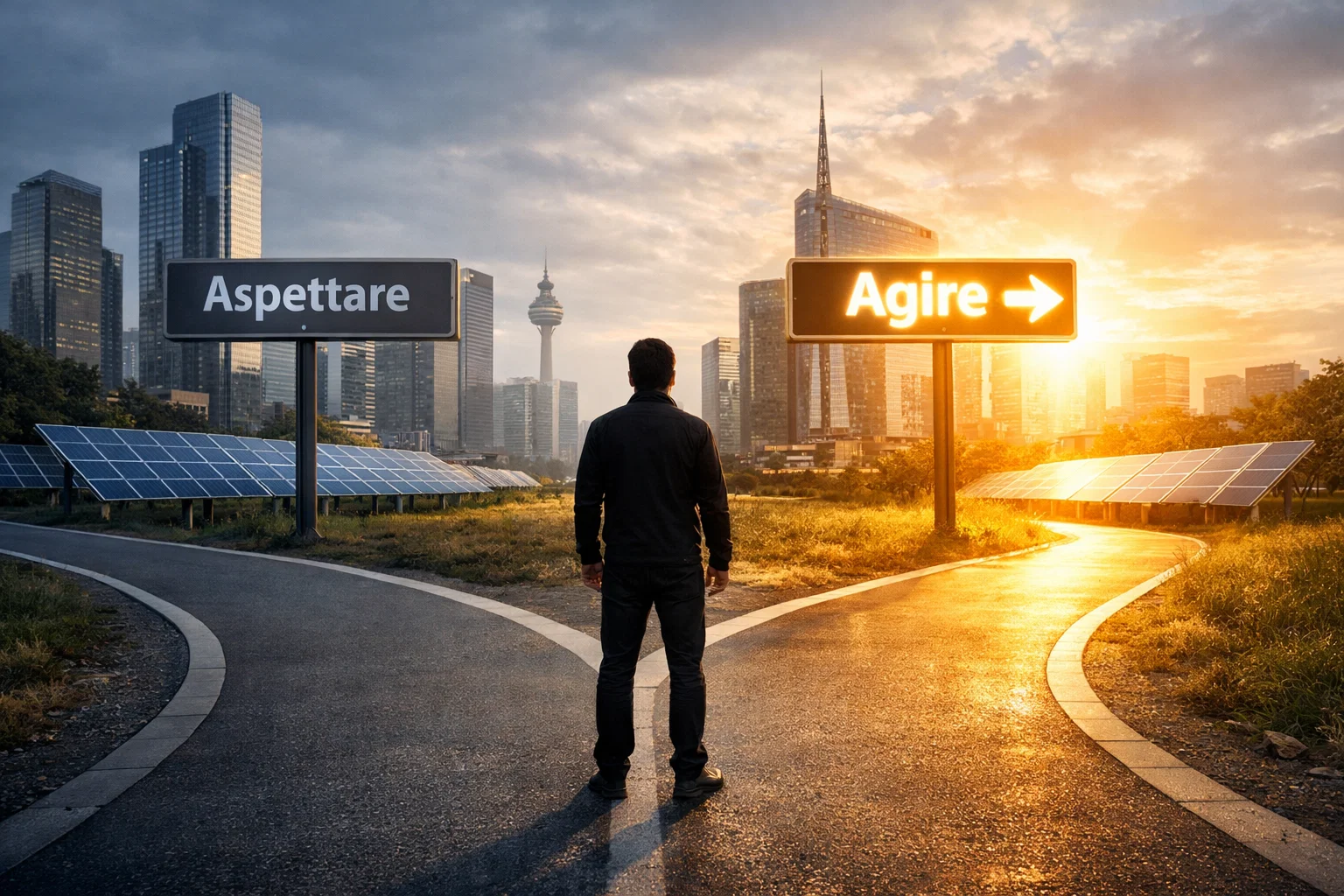 Scelta tra aspettare o agire sul fotovoltaico e sull’energia