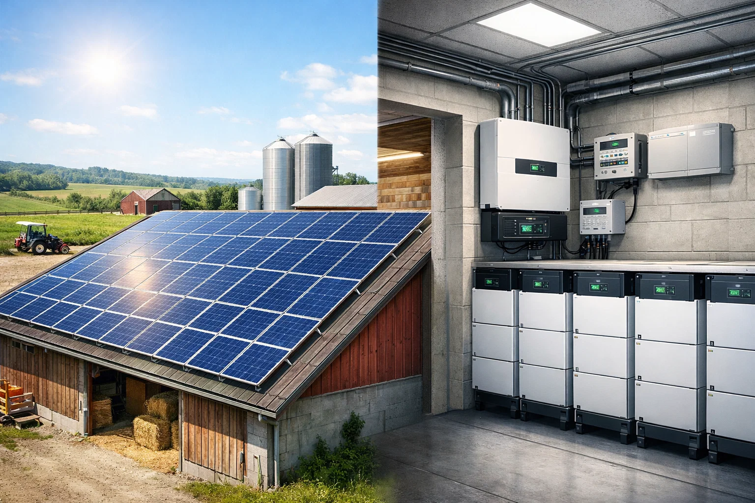 Sistema energetico integrato fotovoltaico accumulo gestione dati azienda agricola
