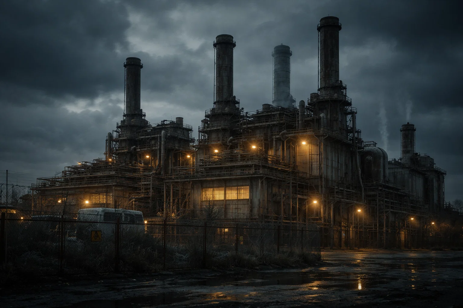 Vecchia centrale termoelettrica a gas