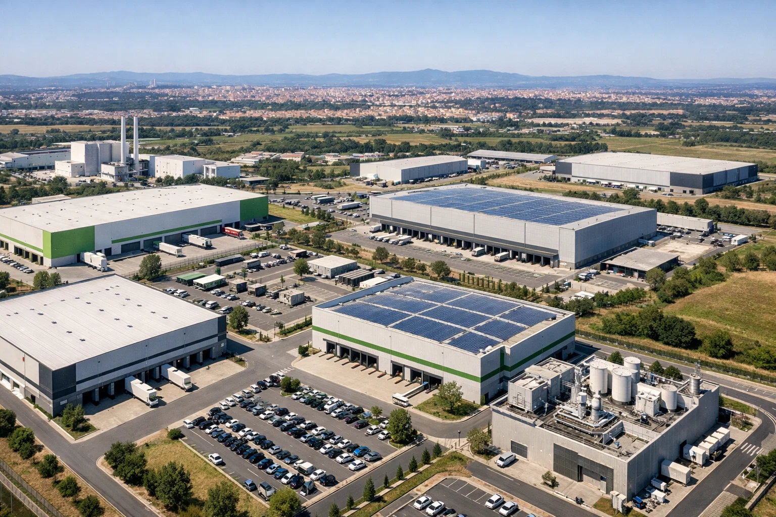 Sistema energetico integrato per imprese a Roma Soluzioni integrate di risparmio energetico per aziende nella zona industriale di Roma