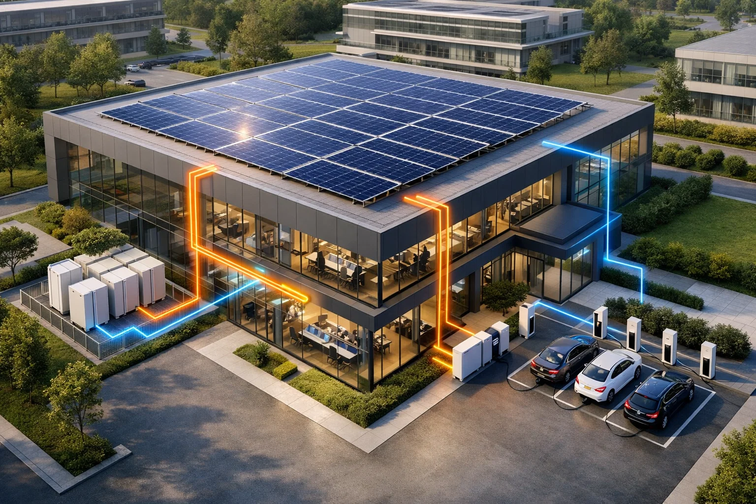 Risparmio energetico integrato per le aziende: fotovoltaico, accumulo e gestione coordinata