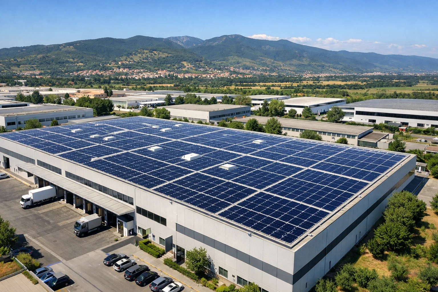 Fotovoltaico su capannone industriale in Toscana