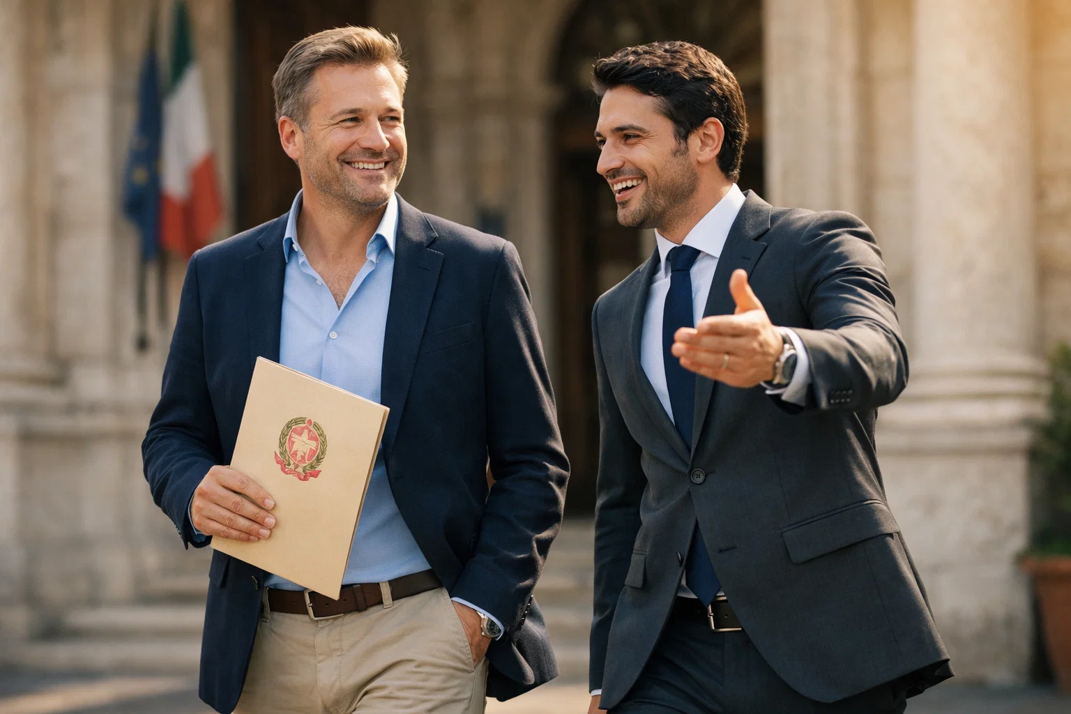 Erfolgreicher deutscher Unternehmer bereit für den italienischen Markt