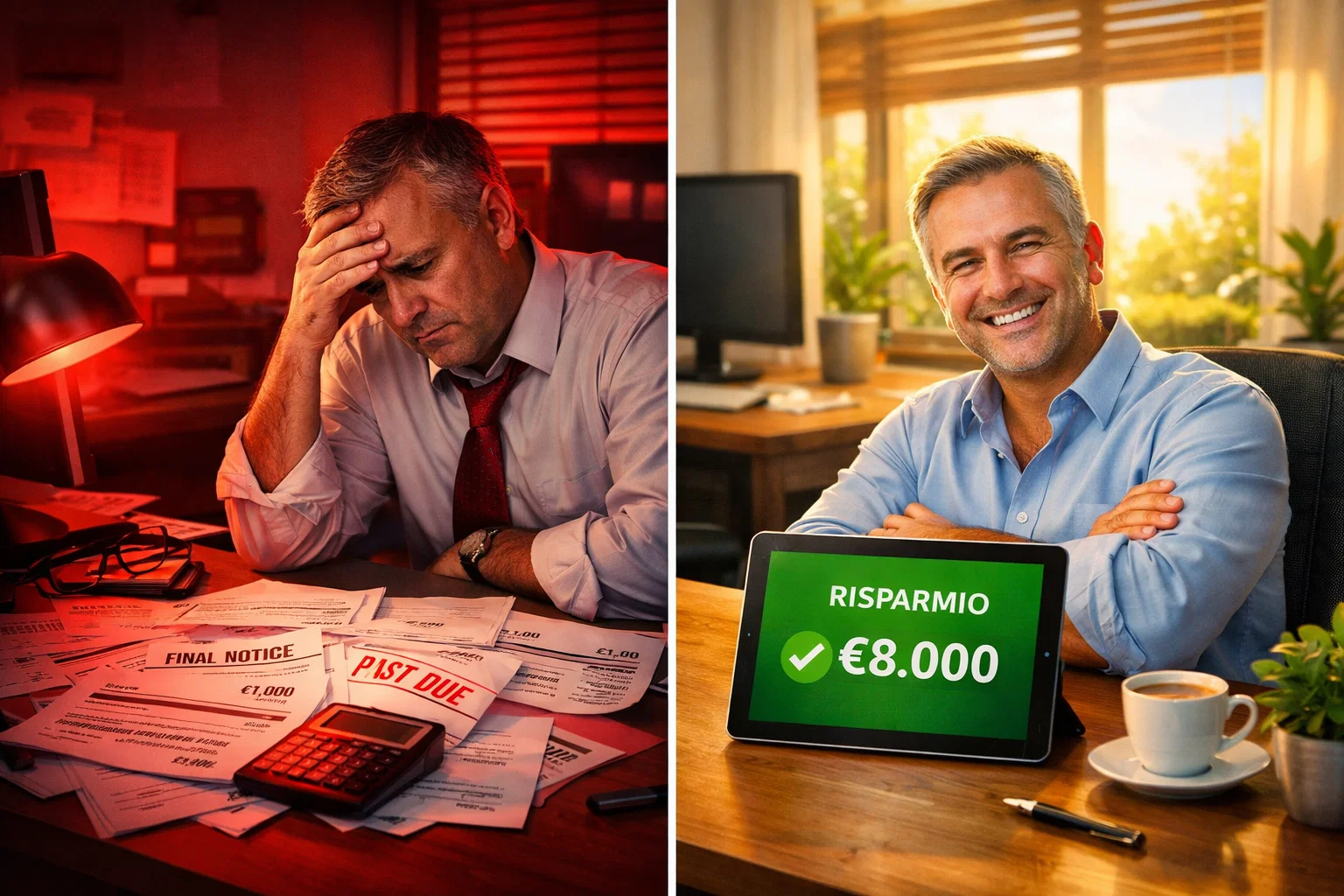 Risparmio di 8.000 euro all'anno