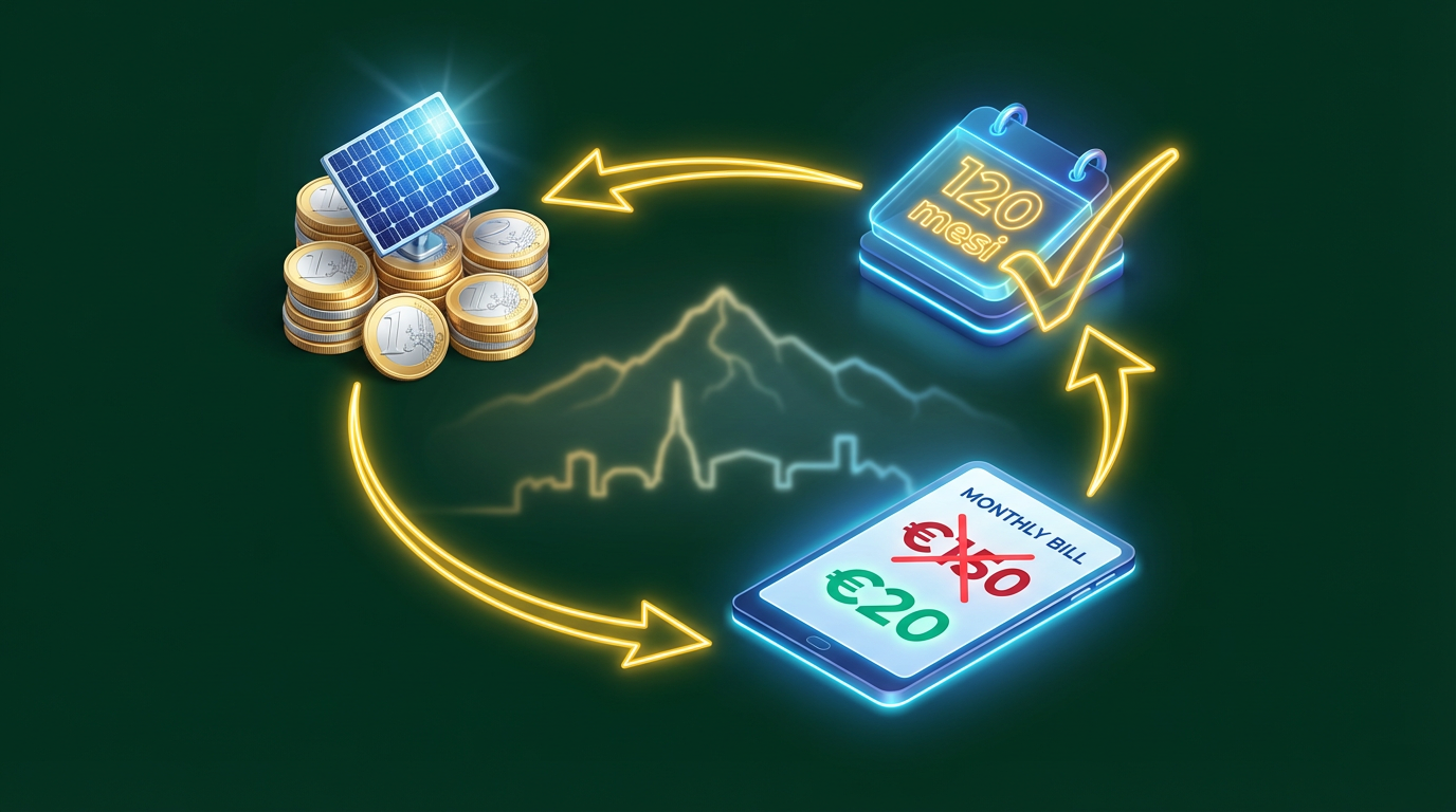 Infografica 120 mesi - finanziamento fotovoltaico