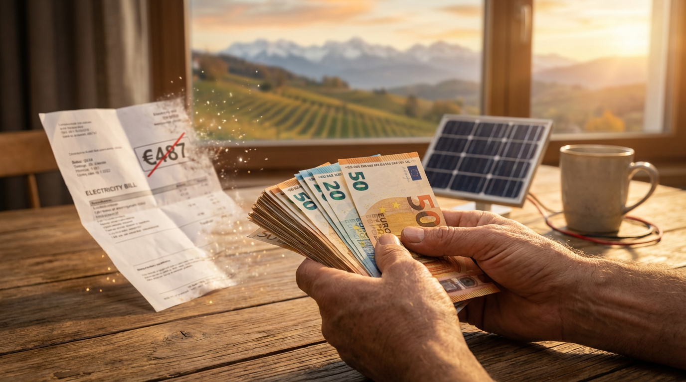 Mani che tengono soldi risparmiati