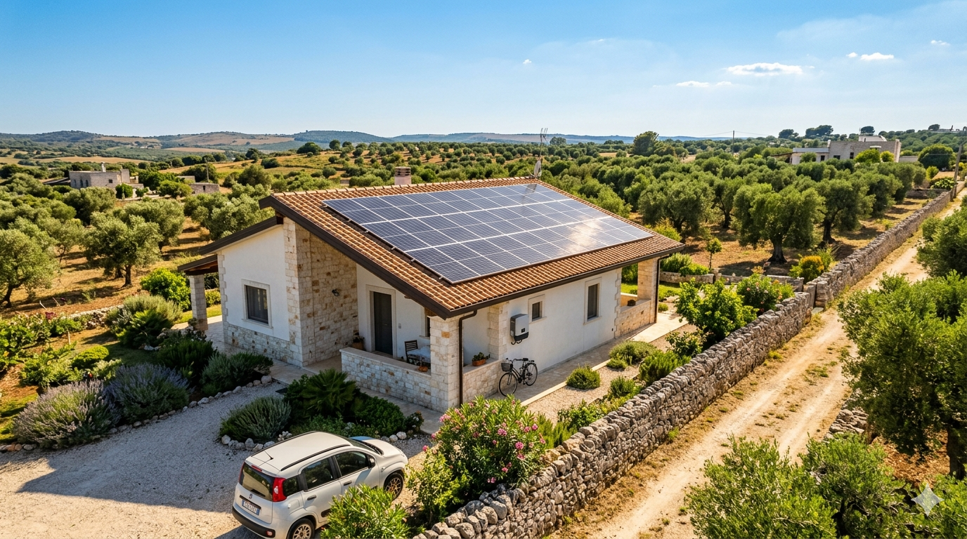 Impianto fotovoltaico residenziale ad Andria – energia pulita per le famiglie