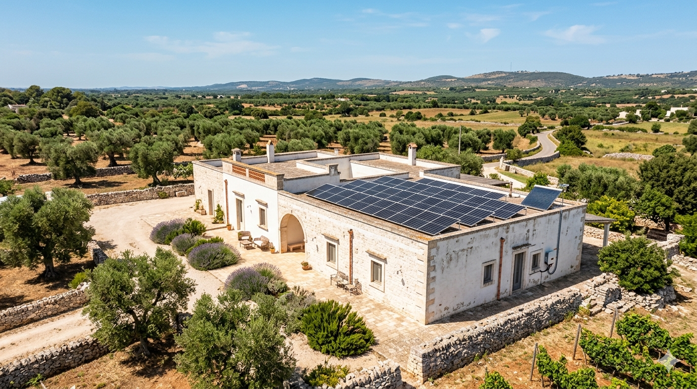 Impianto fotovoltaico residenziale nella provincia BAT