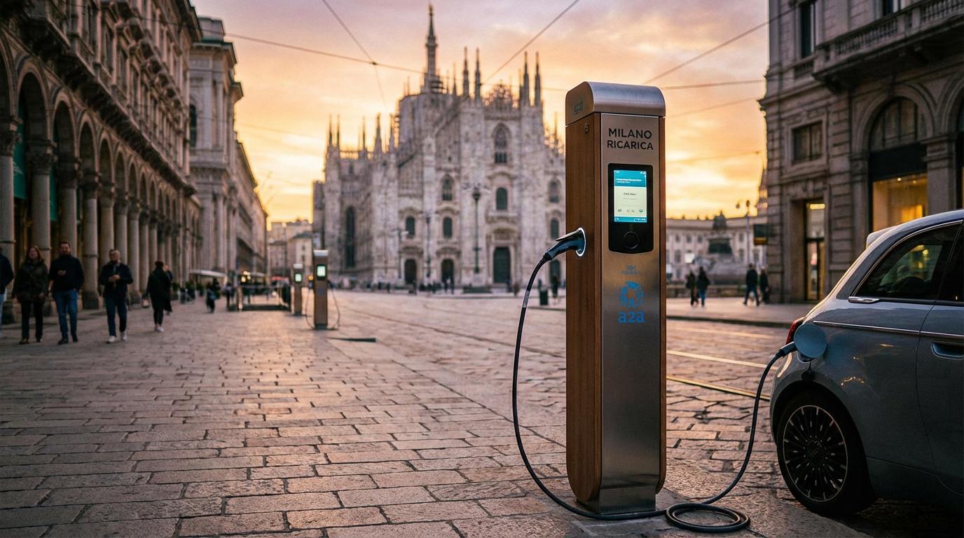 Colonnina di ricarica a Milano – quanto si guadagna con le colonnine elettriche in Lombardia