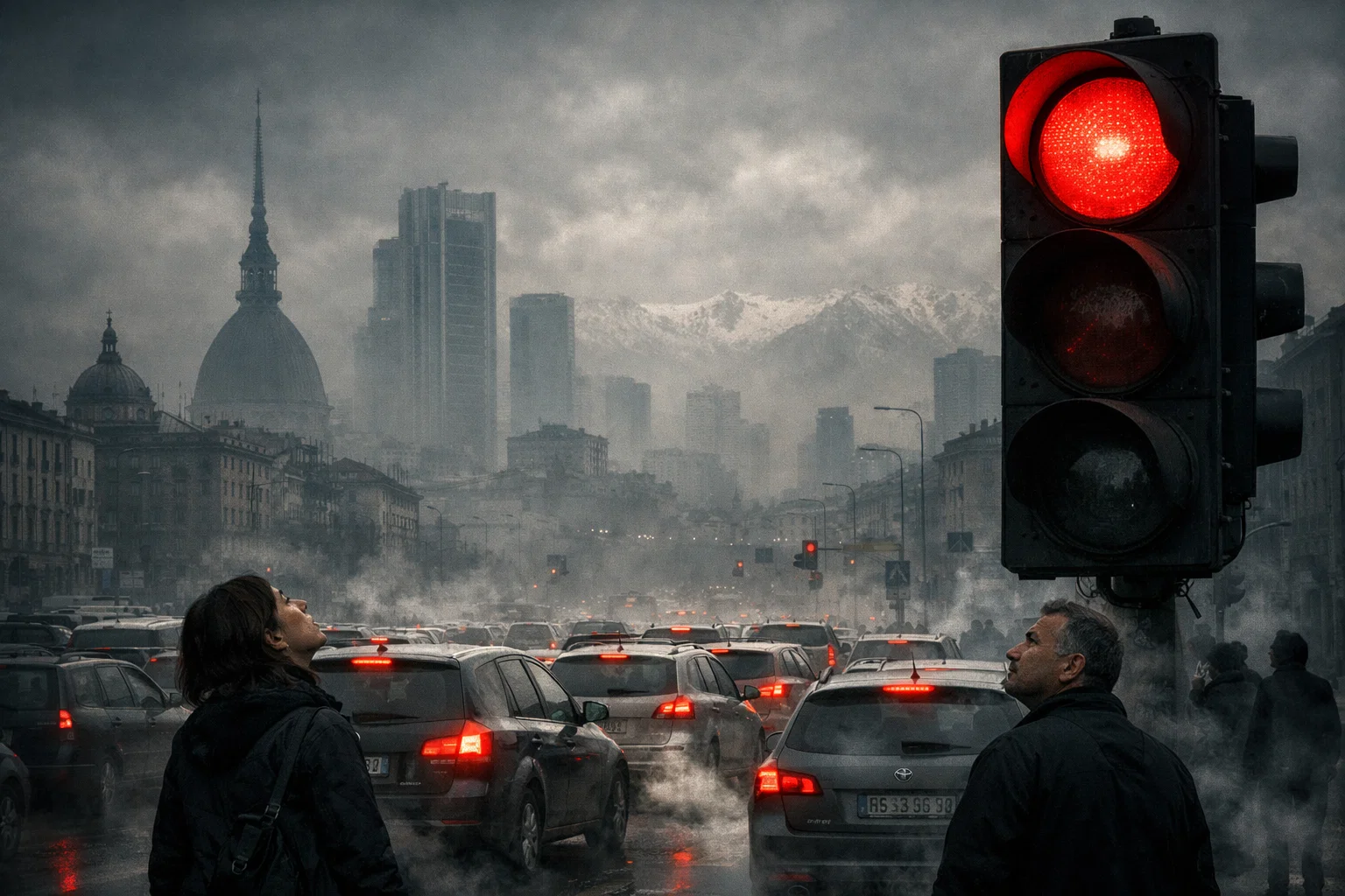 Smog a Torino 2026 – cielo coperto da polveri sottili PM10