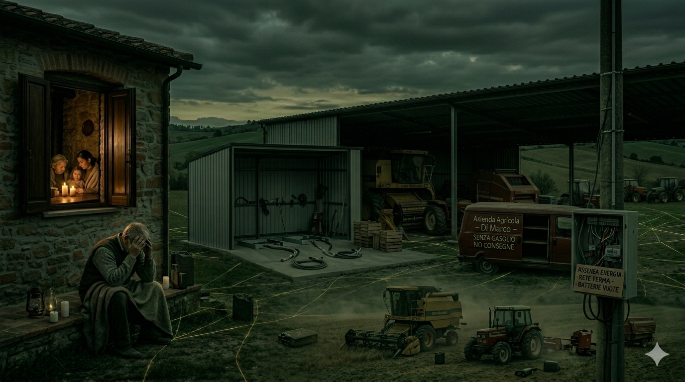 Azienda agricola ferma per costi energetici insostenibili
