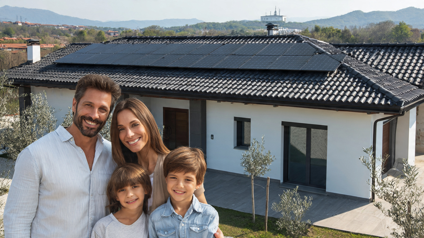 Cliente soddisfatto dopo la pulizia dei pannelli fotovoltaici a Vercelli