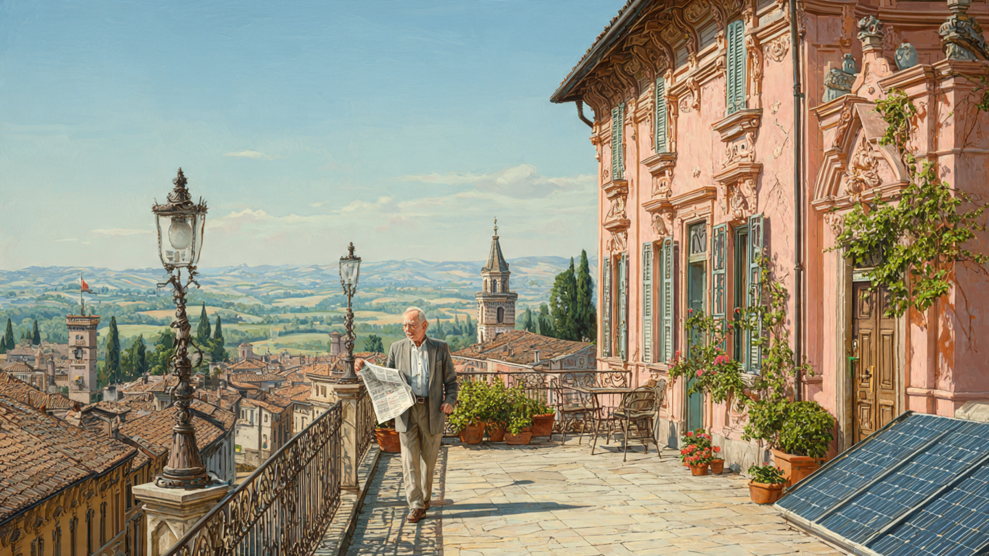 Palazzina storica con impianto fotovoltaico ad Asti – pulizia professionale Green Mood