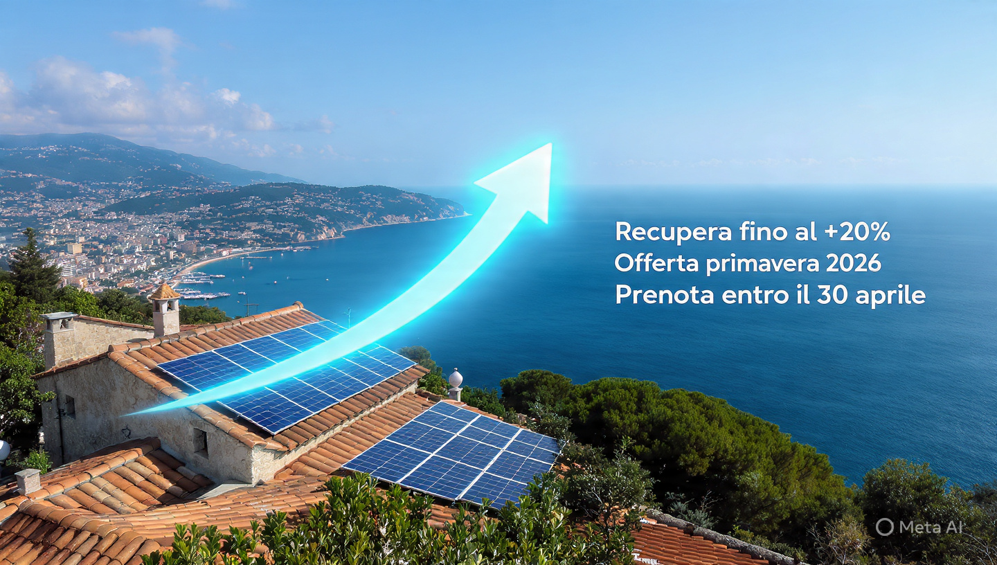 Recupera fino al 20% di energia con la pulizia fotovoltaico a Imperia