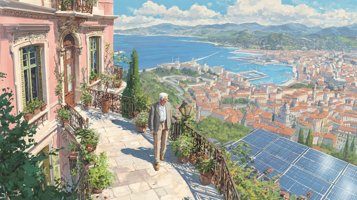 Villa storica con impianto fotovoltaico a Imperia – pulizia professionale Green Mood