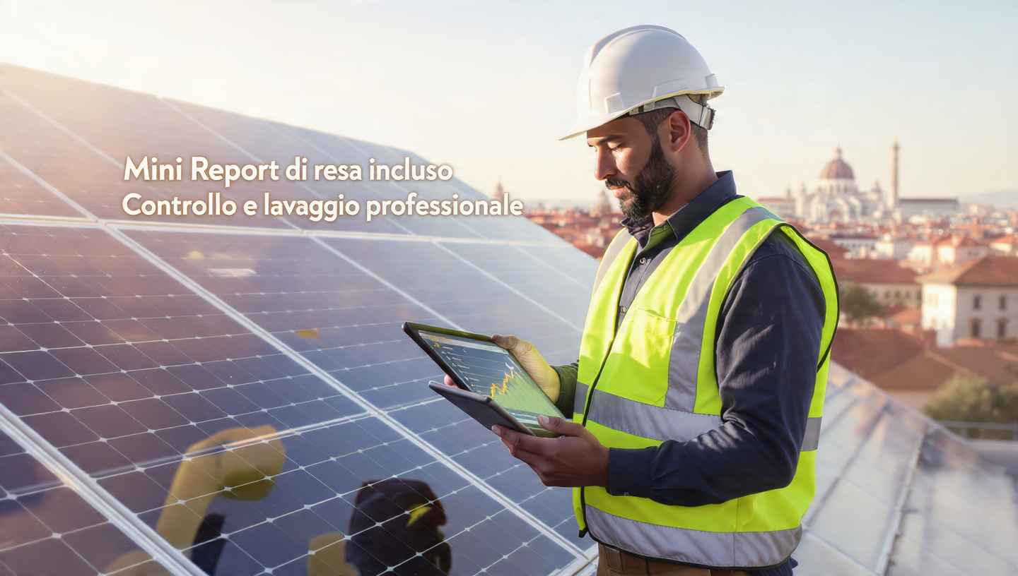 Tecnico Green Mood al lavoro su un tetto a Torino